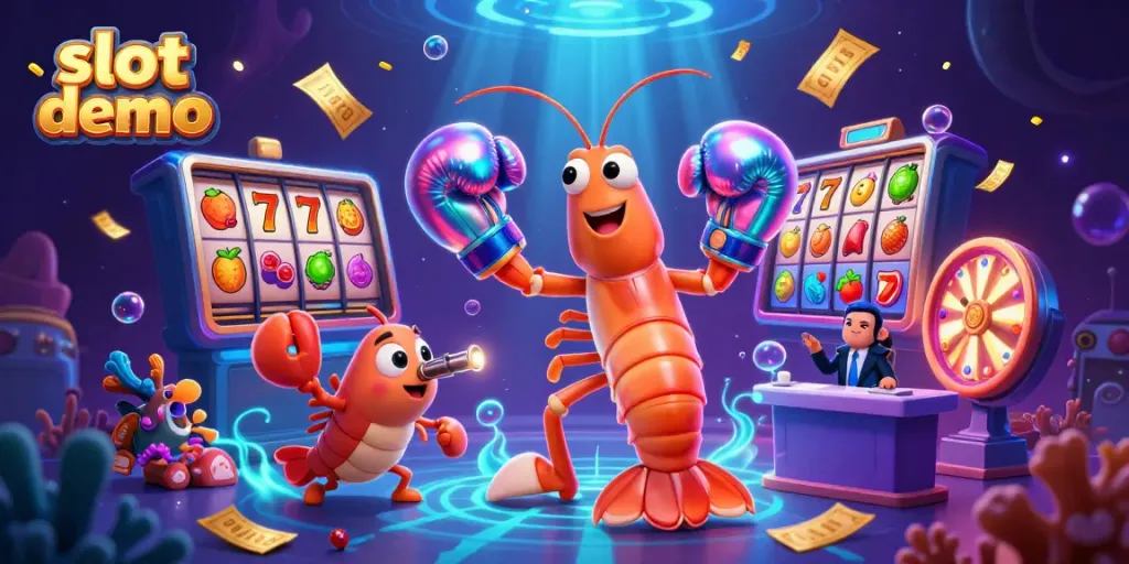 Experience the excitement of slot demo illustrated with vibrant symbols and animated characters.