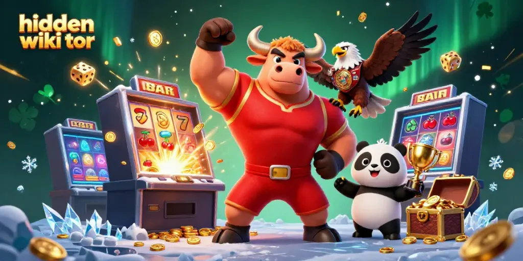 Experience exciting wins with hidden wiki tor, featuring vibrant casino themed characters and elements.
