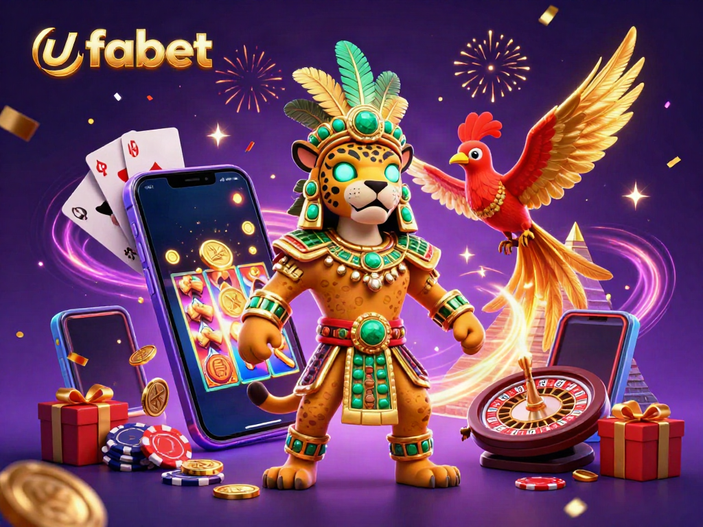 รางวัลใหญ่จาก ufabet ด้วยภาพ 3D ของนักบวชเสือในพื้นหลังที่เต็มไปด้วยความรุ่งโรจน์