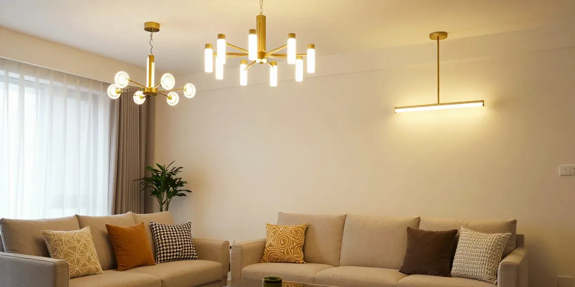 Lustre living moderne din gama LED, perfect pentru atmosfera confortabilă a casei tale.