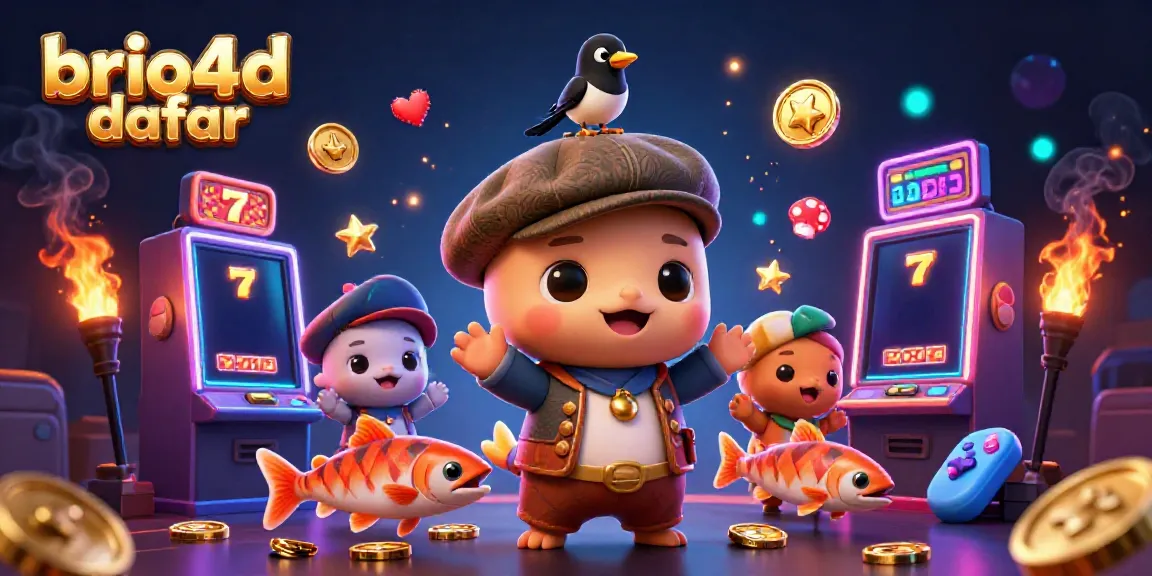 Experience the thrill at brio4d daftar with vibrant slot machines and playful characters.